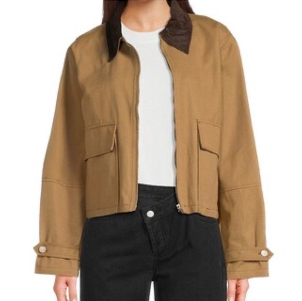 House Of Harlow 1960 Women's Barn Jacket Size Medium Brown Tan Western Boho